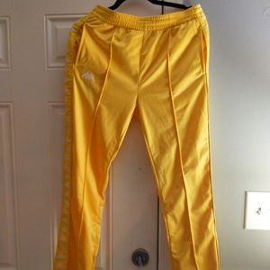 Yellow kappa sweatpants